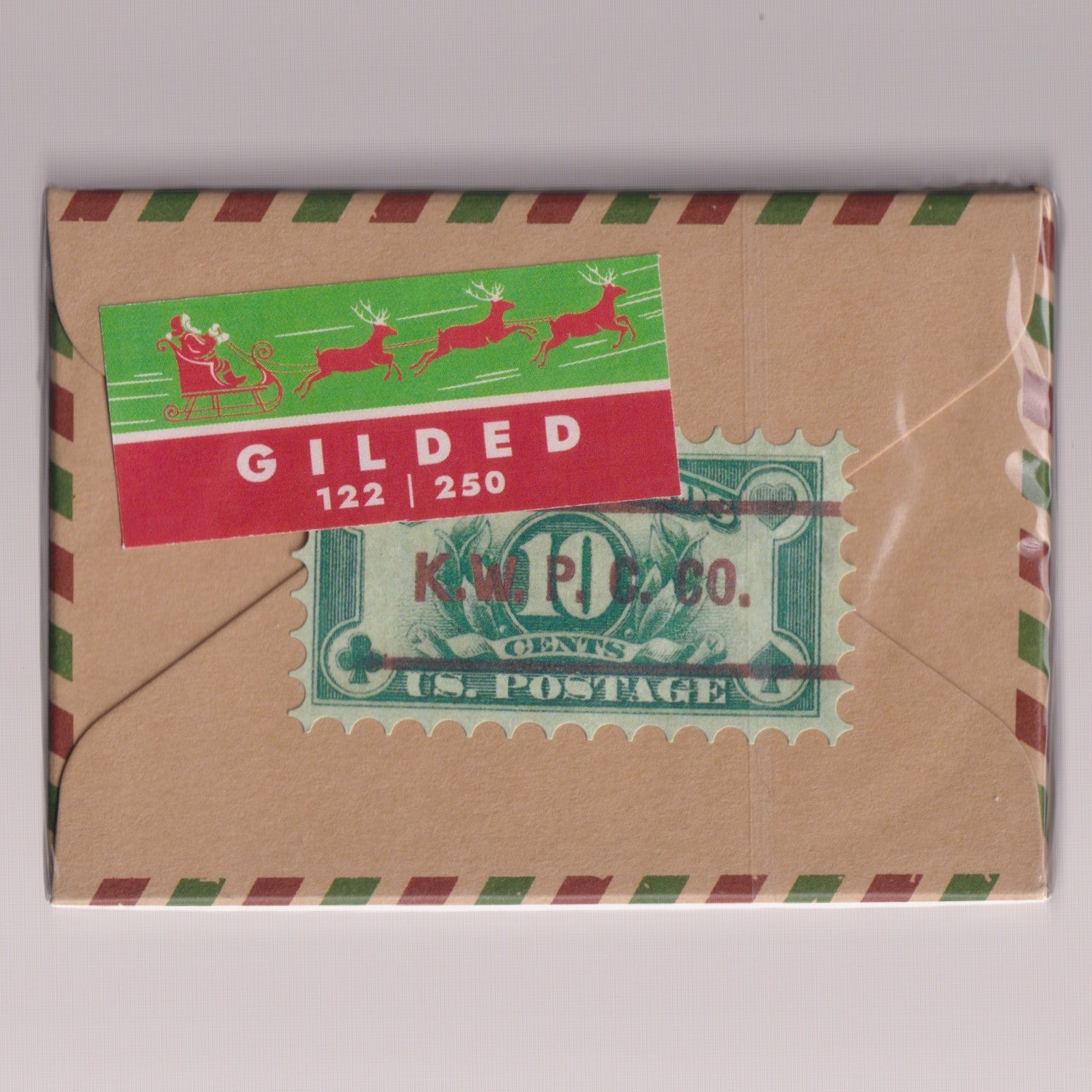 Christmas Postage Paid Red Gilded (#122/250) [AUCTION]