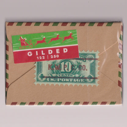 Christmas Postage Paid Red Gilded (#122/250) [AUCTION]