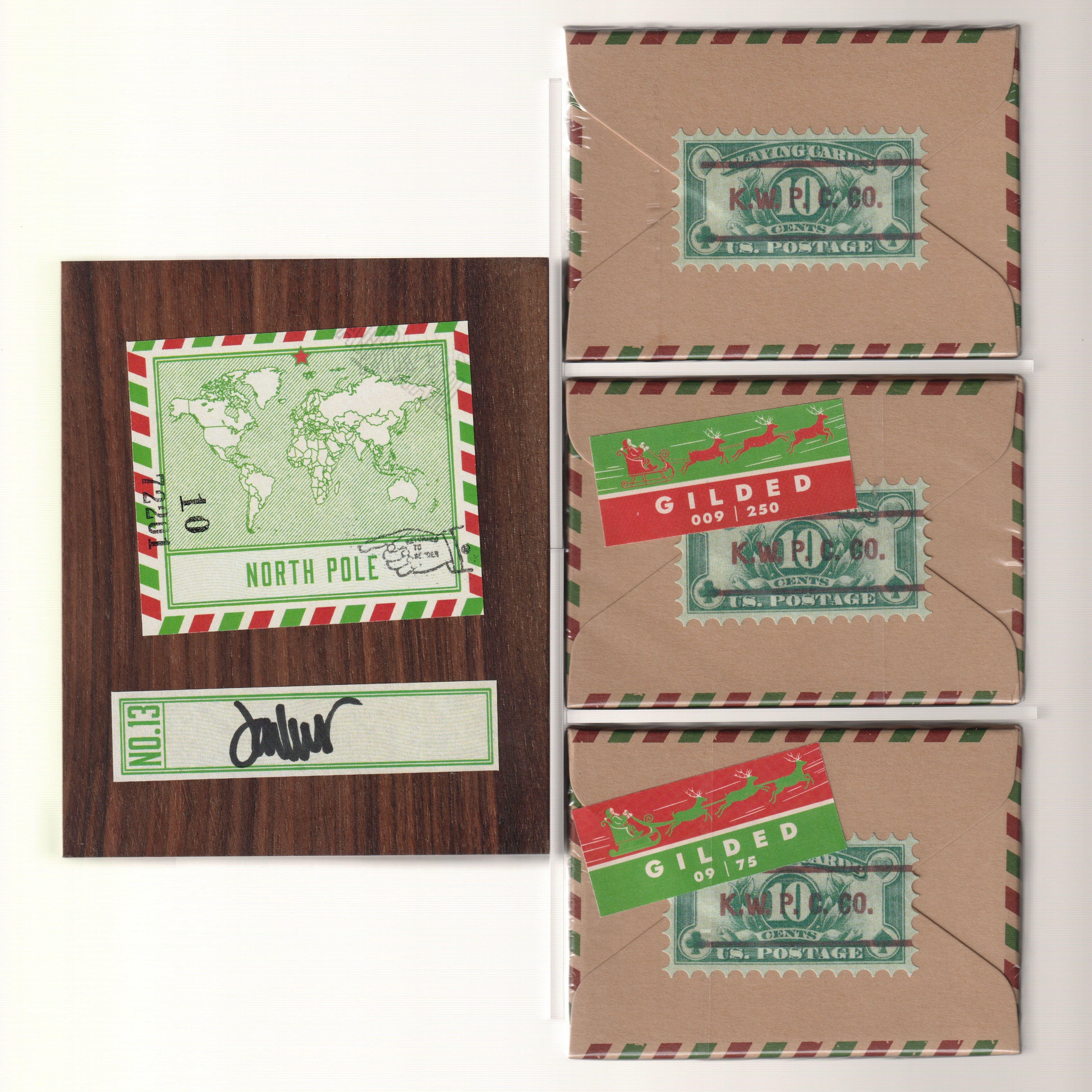 Postage Paid Christmas Set (Numbered decks all #09) [AUCTION]