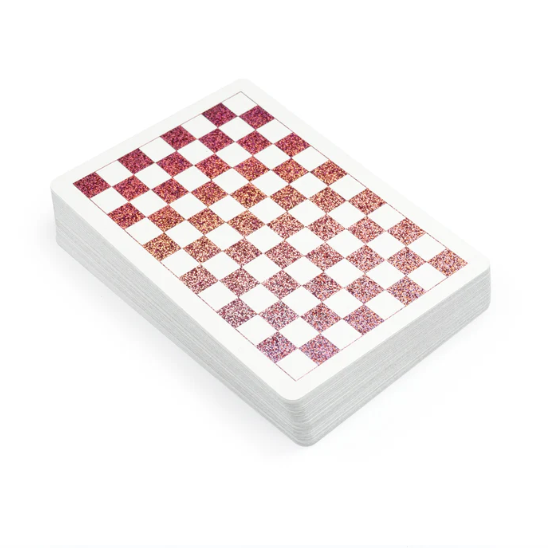 Rose Checkerboard Playing Cards