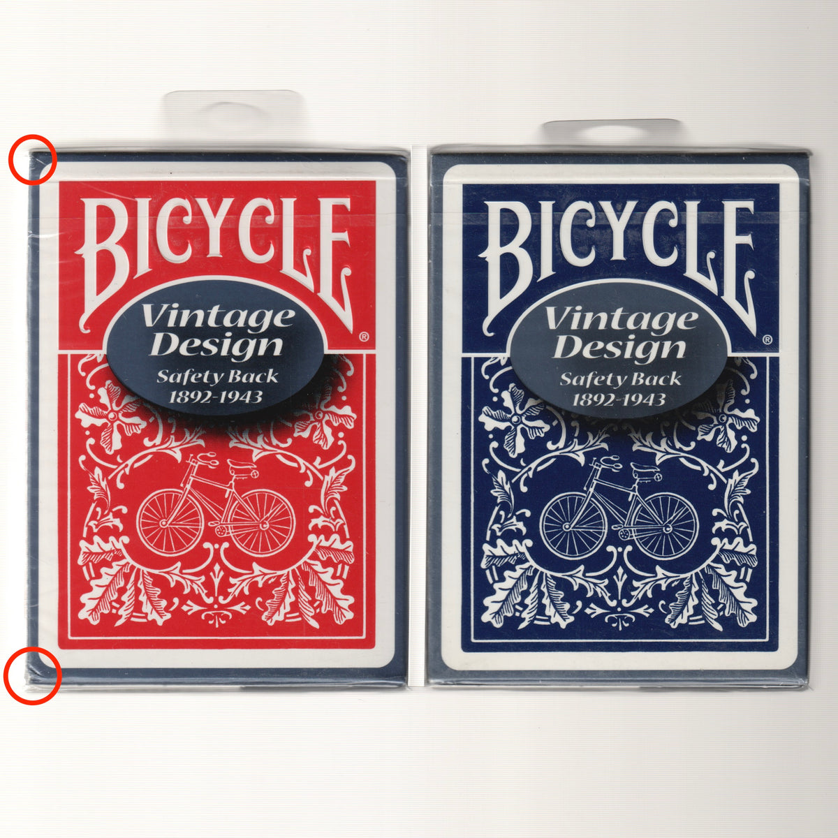 Bicycle Vintage Design Safety Back (Red & Blue) [AUCTION]