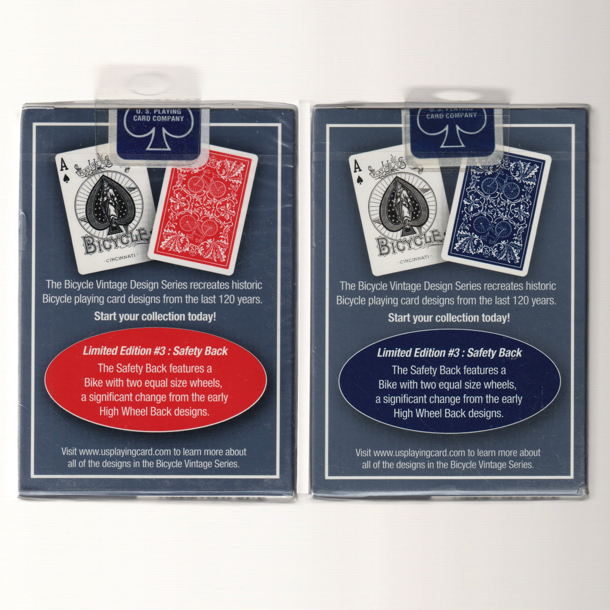 Bicycle Vintage Design Safety Back (Red & Blue) [AUCTION]