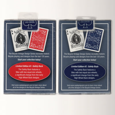 Bicycle Vintage Design Safety Back (Red & Blue) [AUCTION]
