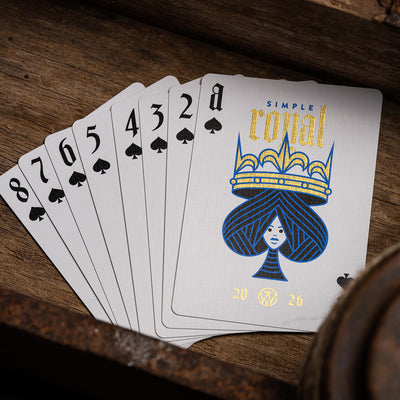 Simple Royal Blue Playing Cards