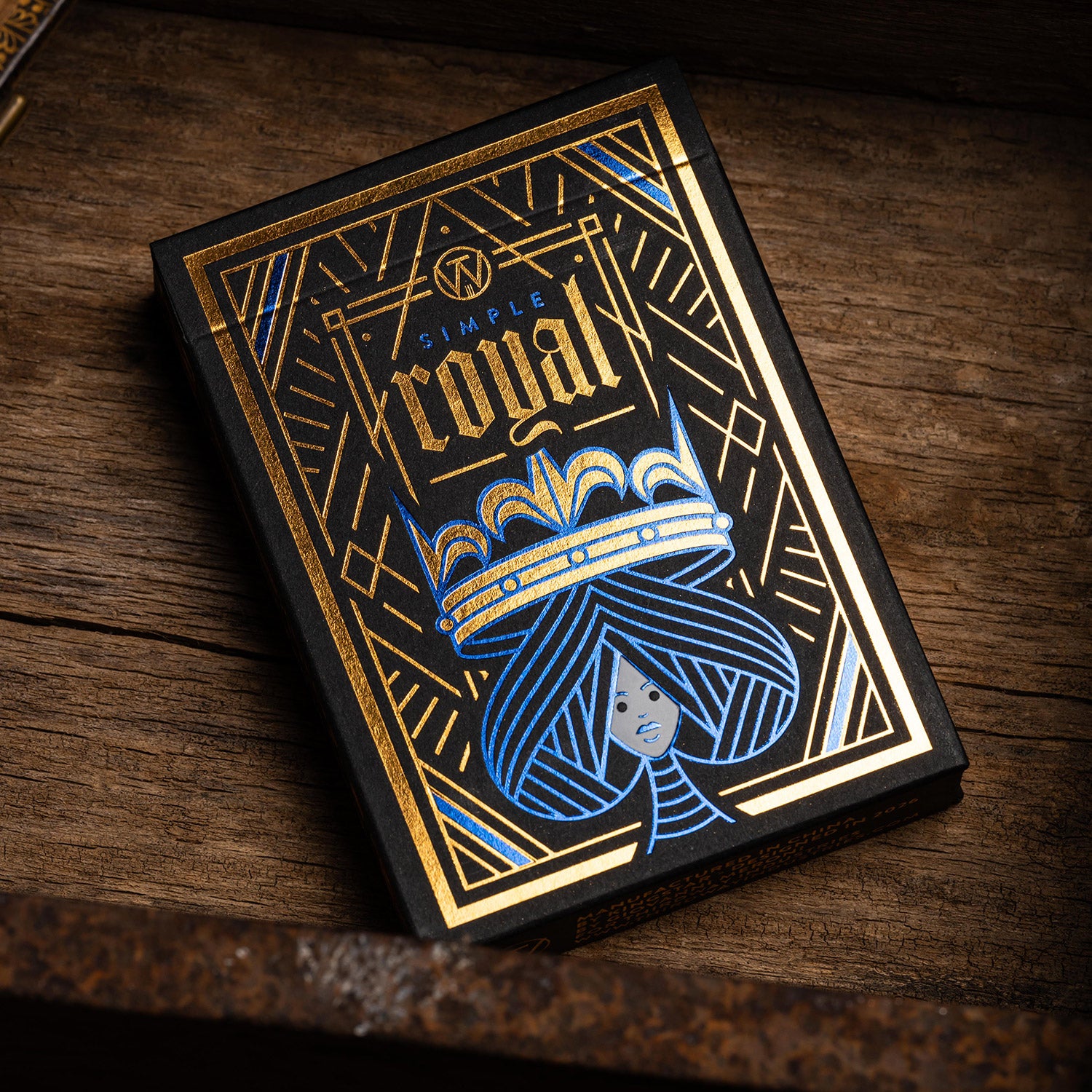 Simple Royal Blue Playing Cards