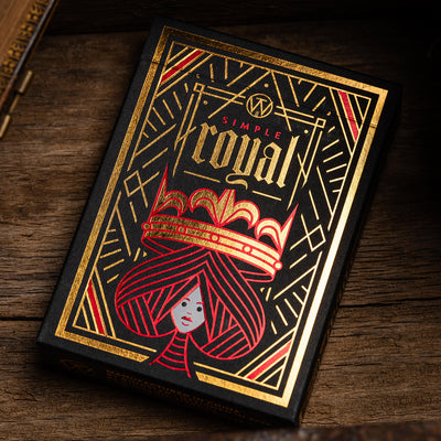 Simple Royal Red Playing Cards