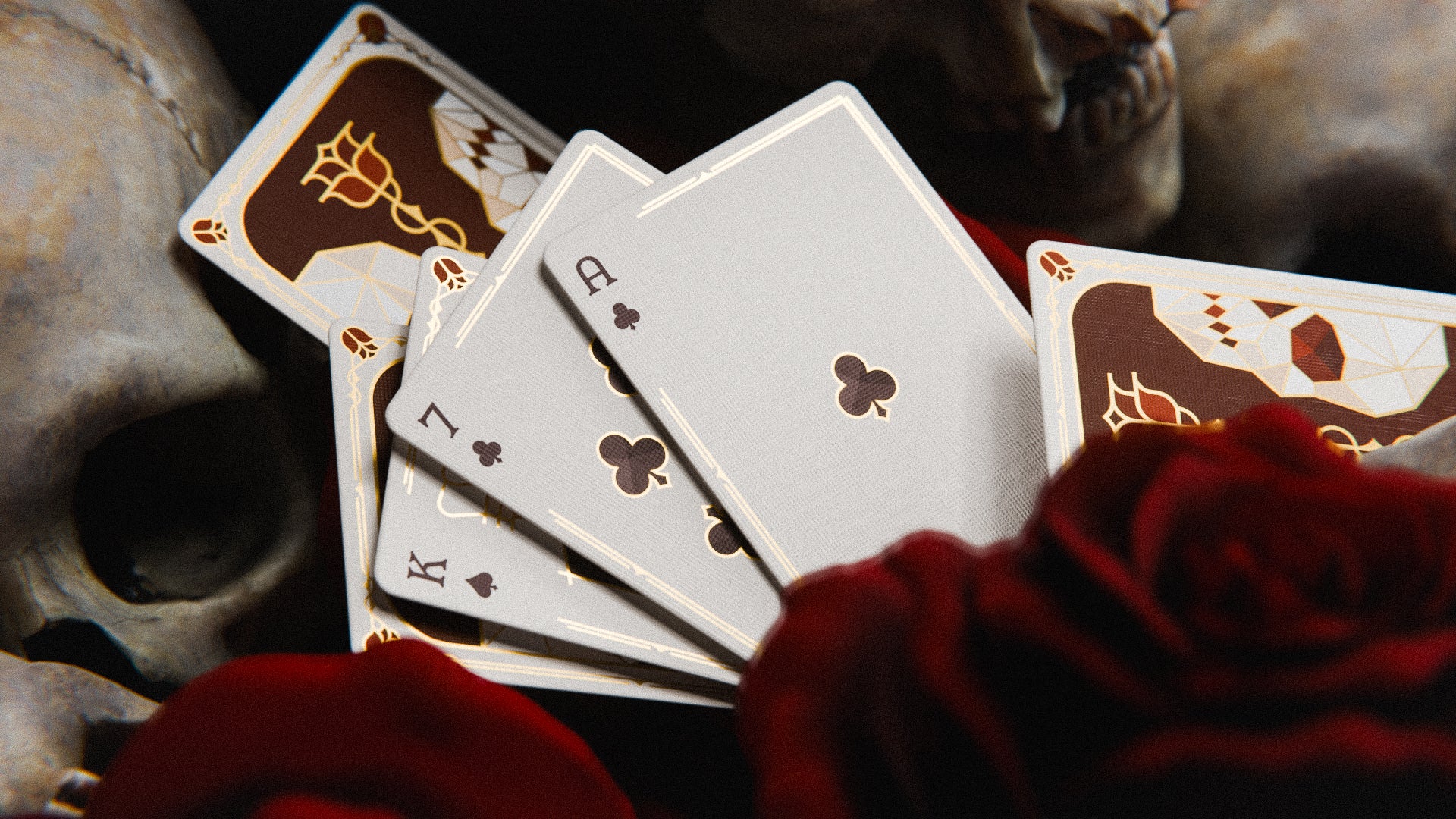 Skulls & Roses Gilded Edition Playing Cards