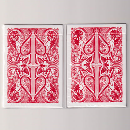 Bicycle Split Spades Studio Edition (Red, Unsigned & Signed) [AUCTION]