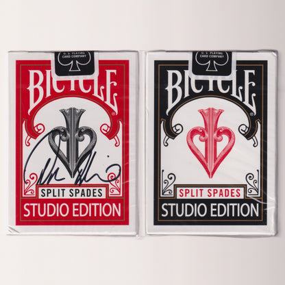 Bicycle Split Spades Studio Edition (Black/Red Set) [AUCTION]
