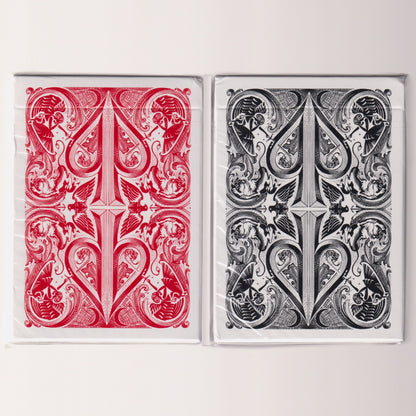 Bicycle Split Spades Studio Edition (Black/Red Set) [AUCTION]