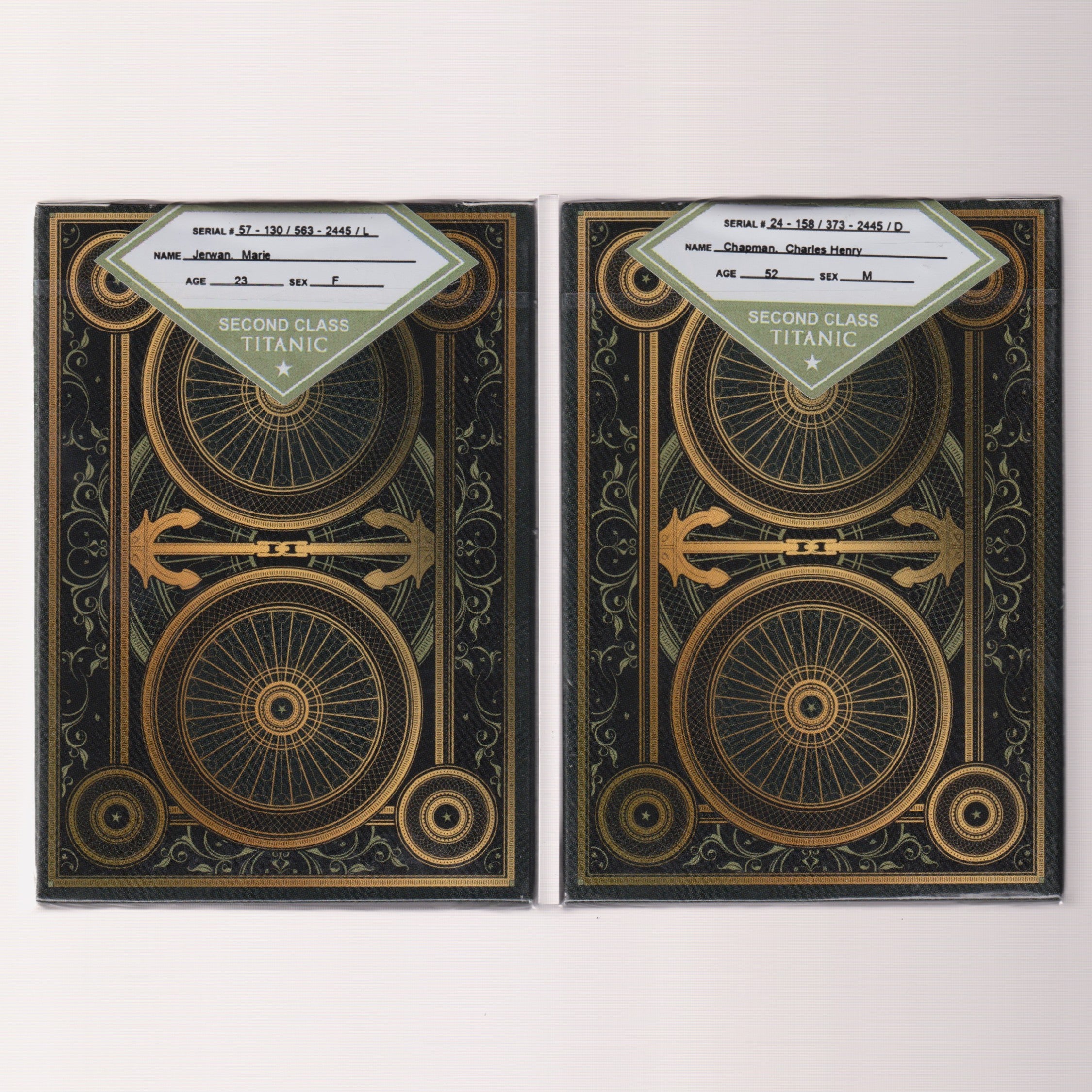 Bicycle Titanic Life & Death (Second Class) [AUCTION]