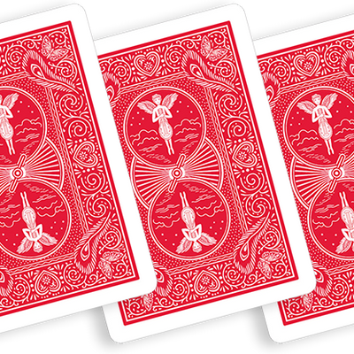 Bicycle Playing Cards 809 Mandolin Red by USPCC