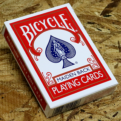Bicycle Maiden Back (Red) by US Playing Card Co