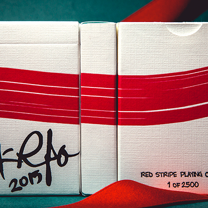 Red Stripe Playing Cards