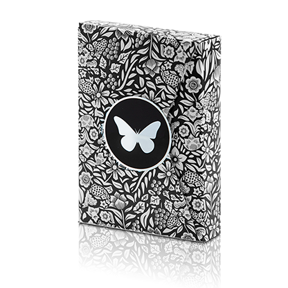 Limited Edition Butterfly Playing Cards (Black and Silver) by Ondrej Psenicka