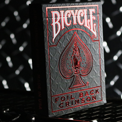 Bicycle Rider Back Crimson Luxe (Red) Version 2 by US Playing Card Co