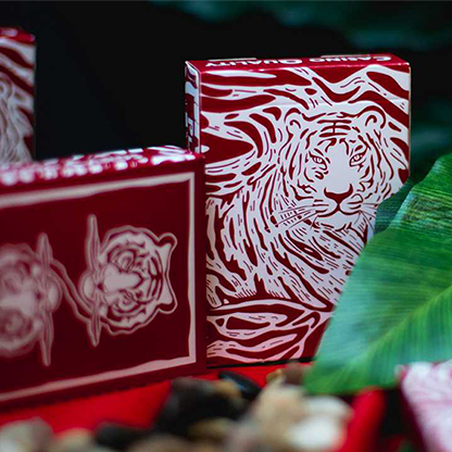 The Hidden King Red Luxury Edition Playing Cards by BOMBMAGIC