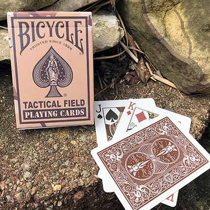 Bicycle Tactical Field Green Camo/Brown Camo (6 Decks) by US Playing Card Co