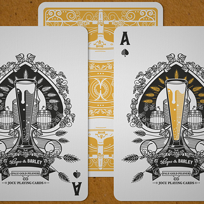 Hops & Barley (Pale Gold Pilsner) Playing Cards by JOCU Playing Cards