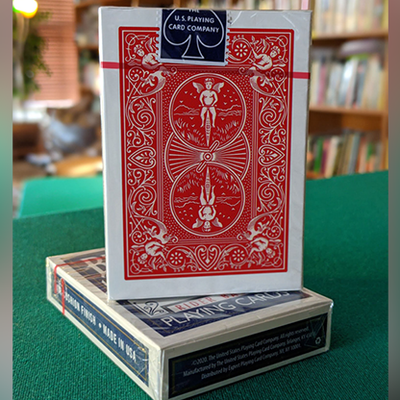 Experts Thin Crushed Printed on Web Press Rider Back Back (Red) Playing Cards