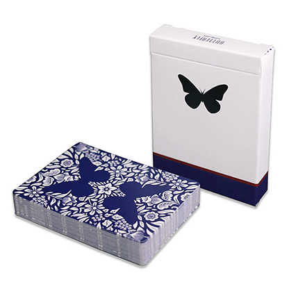 Butterfly Playing Cards Marked (Blue) 3rd Edition by Ondrej Psenicka