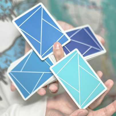 Flexible Gradients Blue Playing Cards by TCC