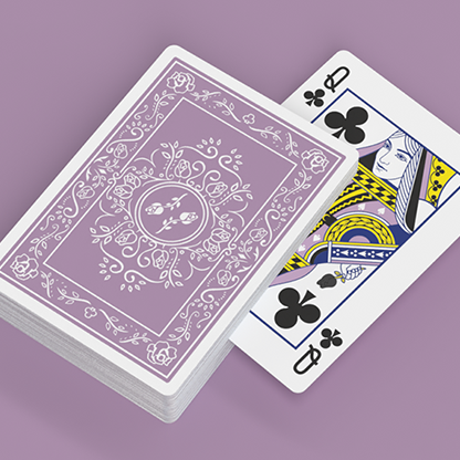 Black Roses Lavender (Marked) Edition Playing Cards