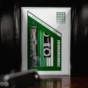 Soundboards V4 Green Edition Playing Cards by Riffle Shuffle