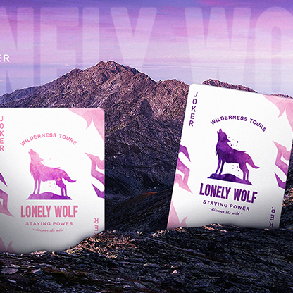 Lonely Wolf (Purple) Playing Cards by BOCOPO