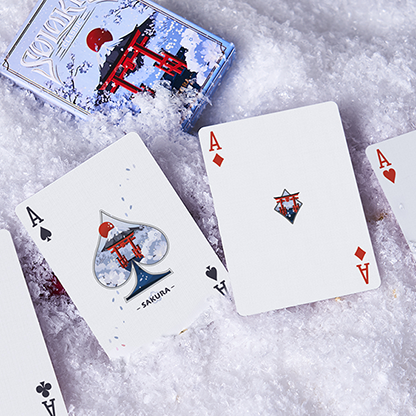 Solokid Sakura (Blue) Playing Cards by BOCOPO