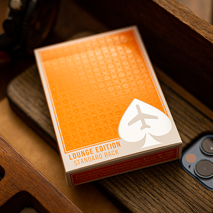 Lounge Edition in Hangar (Orange) by Jetsetter Playing Cards