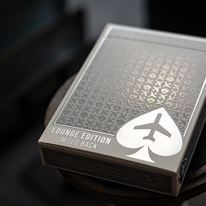 Lounge Edition in Jetway (Silver) with Limited Back by Jetsetter Playing Cards