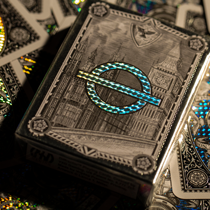 London Diffractor Silver Playing Cards