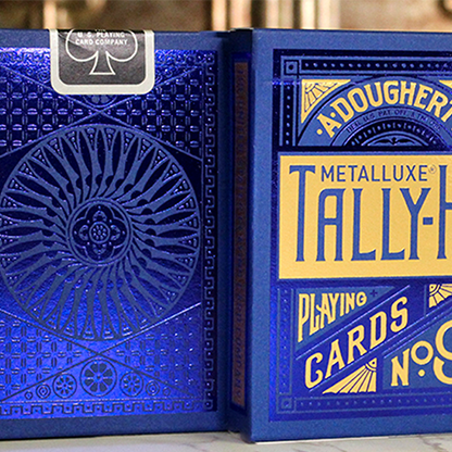 Tally Ho Blue (Circle) MetalLuxe Playing Cards by US Playing Cards