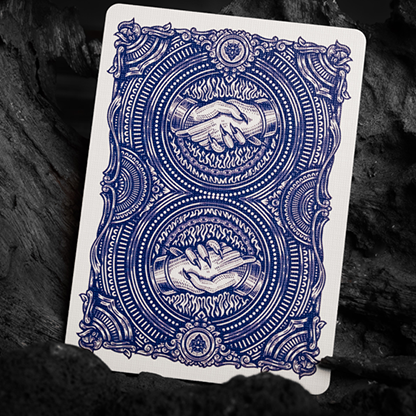 Deal with the Devil (Cobalt Blue) UV Playing Cards by Darkside Playing Card Co