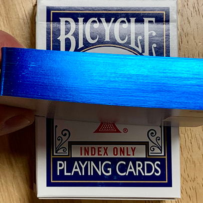 Gilded Blue Bicycle Index Only Playing Cards