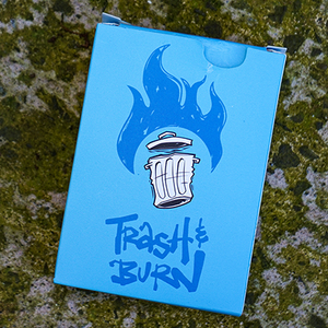 Trash & Burn (Blue) Playing Cards by Howlin' Jacks