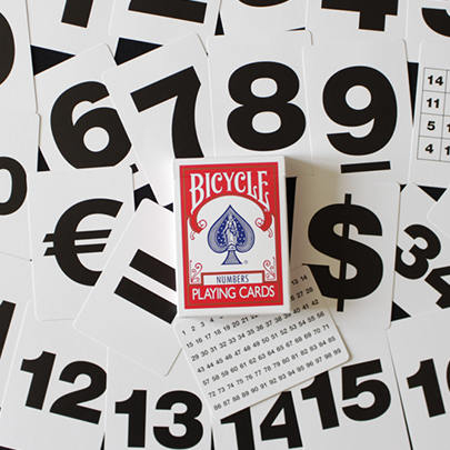 Bicycle Special NUMBERS Red Playing Cards (plus 11 Online Effects)