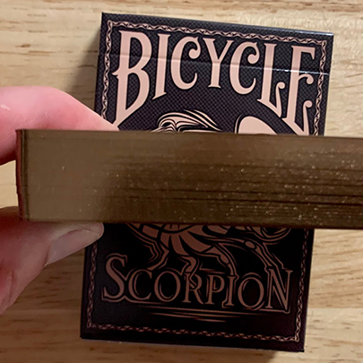 Gilded Bicycle Scorpion (Brown) Playing Cards