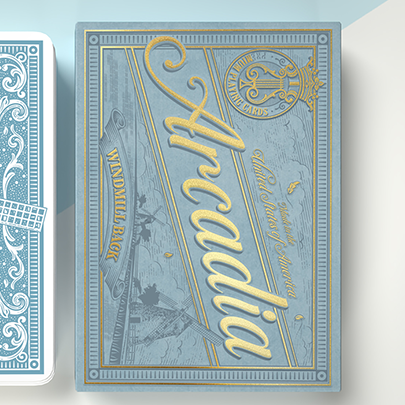 The Windmill Back (Azure Blue Edition) Playing Cards