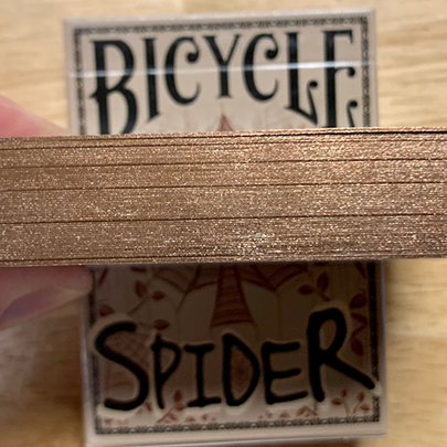 Gilded Bicycle Spider (Tan) Playing Cards