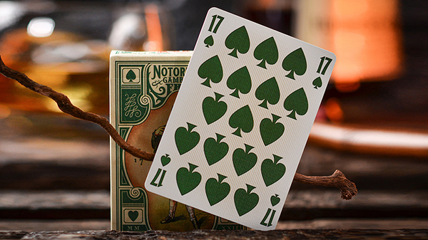 Notorious Gambling Frog (Green) Playing Cards by Stockholm17