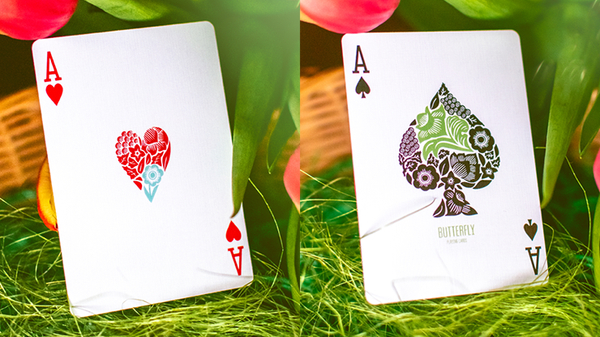 Butterfly Seasons Playing Cards Marked (Spring)