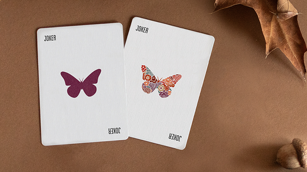 Butterfly Seasons Marked Playing Cards (Fall)