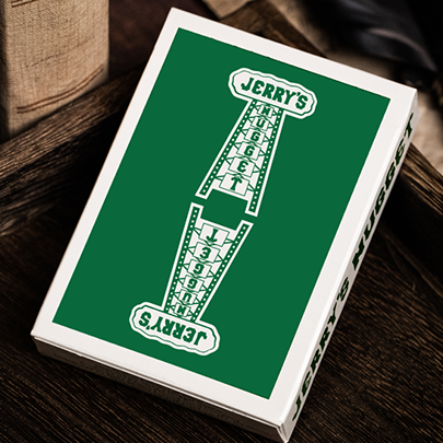 Jerry's Nugget (Felt Green) Marked Monotone Playing Cards