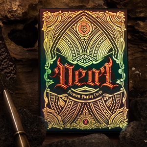 Deal with the Devil (Golden Contract) UV Foiled Edition Playing Cards by Darkside Playing Card Co