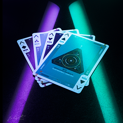 Cyberware (Neon) Playing Cards