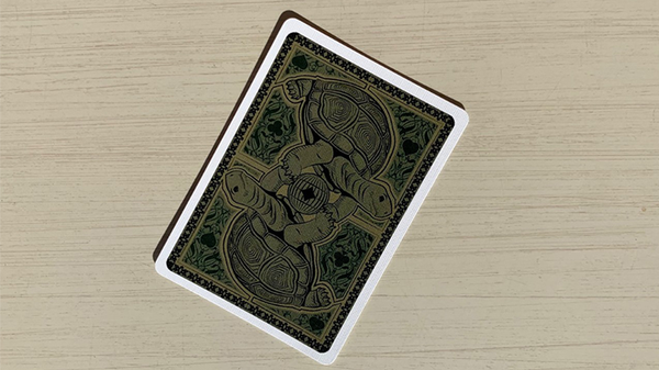 Gilded Bicycle Turtle (Land) Playing Cards