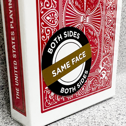 Bicycle 2 Faced Red Tuck (Mirror Deck Same on both sides) Playing Card