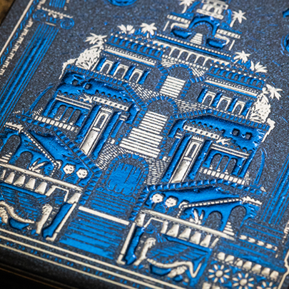 Babylon (Cerulean Blue) Playing Cards by Riffle Shuffle